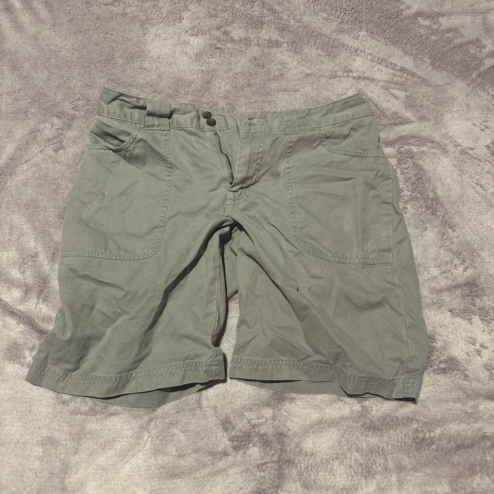 Dickies Light Gray Shorts with Red Logo